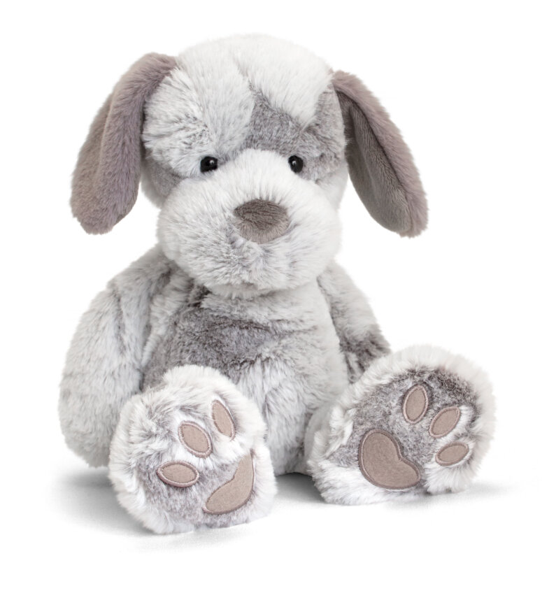 Keel Toys Love to Hug Pets Grey Dog Plush Soft Toy 18cm
